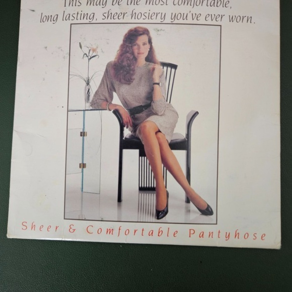 Jockey For Her Pantyhose Sheer Control Top Hosiery Navy Small-Tall Vintage - Picture 4 of 6
